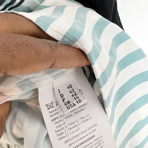 Cedric Charlier Stripe Ruched Dress - Picture 7 of 7